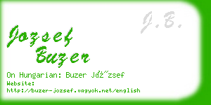 jozsef buzer business card